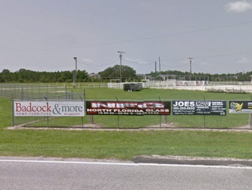 Image of the location for the banner at the Fence